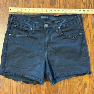 Silver Jeans Black Denim Cutoff Shorts
